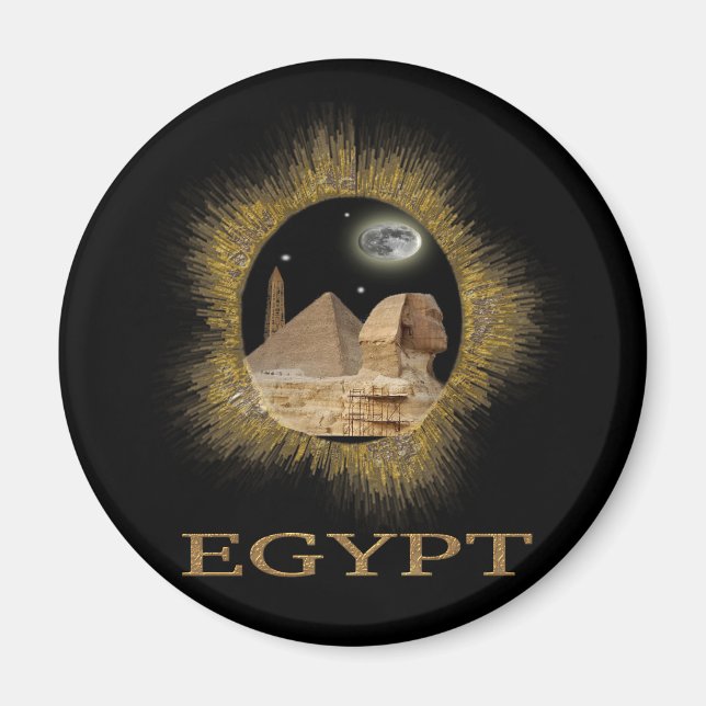 Egyptiska Sphinxgåvor Magnet (Framsidan)