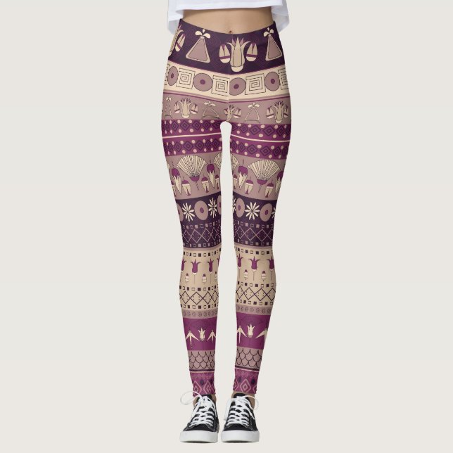 Egyptiska stammen: Ancient Seamless Leggings (Framsida)
