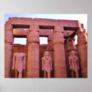 Egyptiska statyer poster