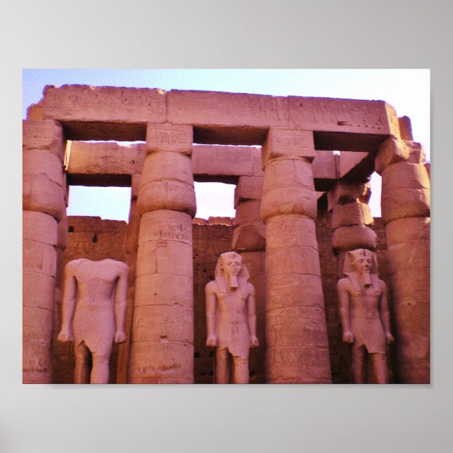 Egyptiska statyer poster (Framsidan)