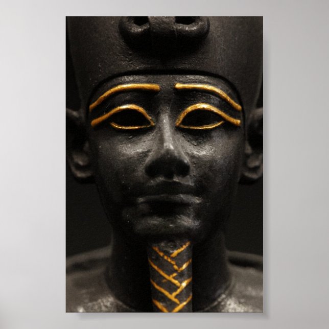 Egyptiska statyn Osiris Poster (Framsidan)