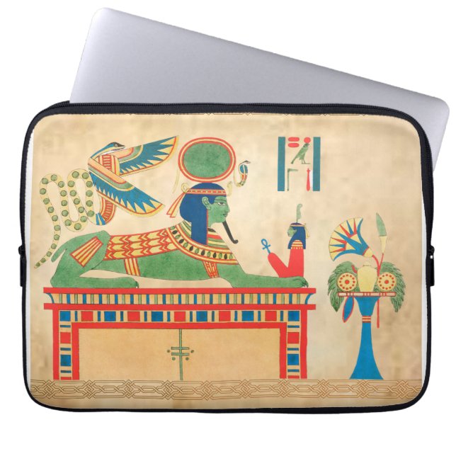 Egyptiska Stil Laptop Fodral (Framsidan)