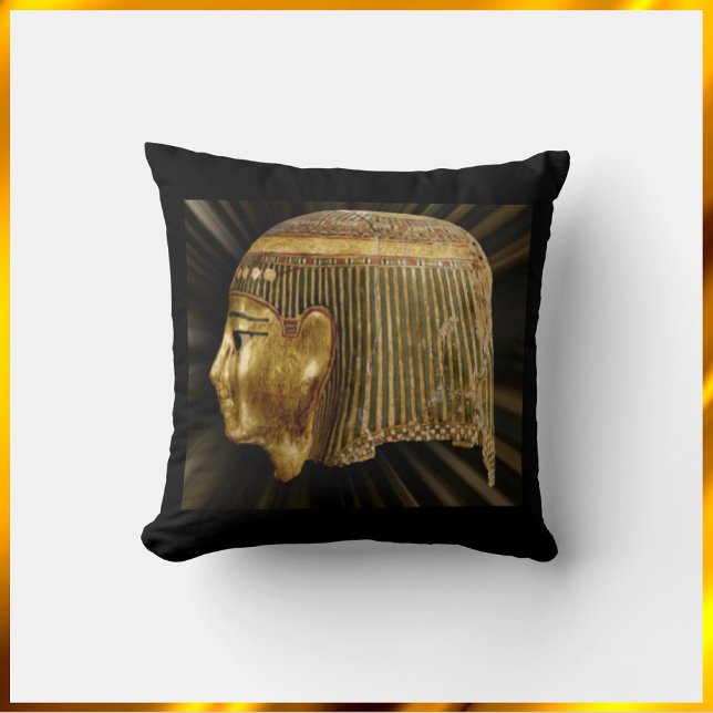 Egyptiska Svarta och Guld Kudde (Skapare uppladdad)