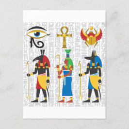 Egyptiska symboler vykort