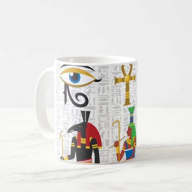 Egyptiska Symbols Mugg (Framsida vänster)