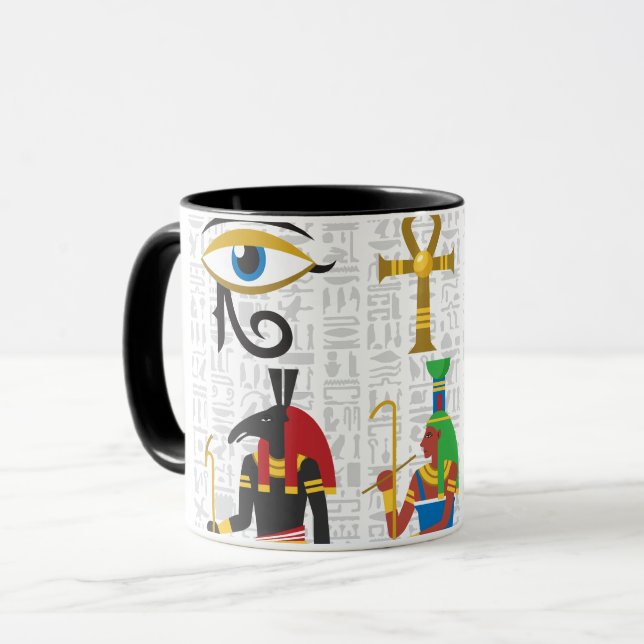 Egyptiska Symbols Mugg (Framsida vänster)