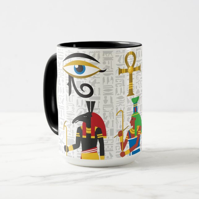 Egyptiska Symbols Mugg (Framsida vänster)