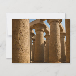 Egyptiska vykort Helig Temple Hieroglyph