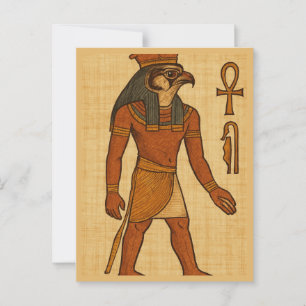 Egyptiska vykortskonst för det antika Horus Helig Vykort