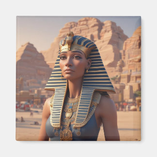 Egyptiska Woman Magnet. Egyptenens drottning. Magnet