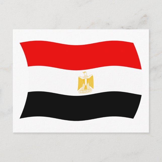 Egyptiskt flaggpostkort vykort (Framsida)