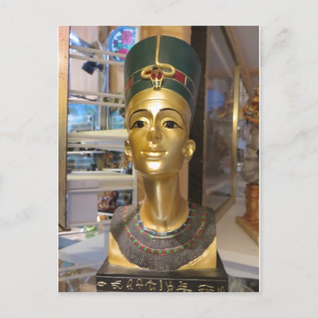 Egyptiskt huvud vykort (Framsida)