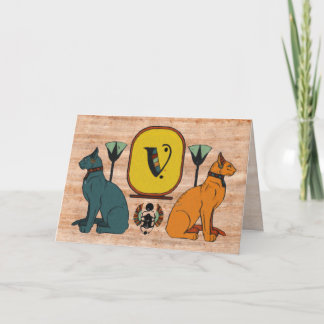 Egyptiskt kort för hälsning för