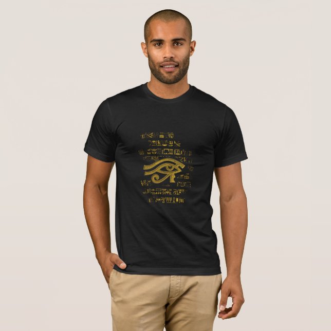 Egyptiskt öga av den Horus - Wadjet Lapis lazulien Tee (Hel framsida)