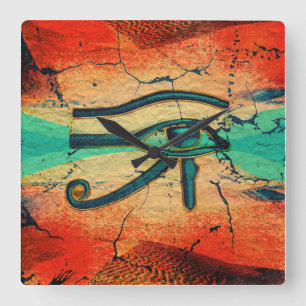 Egyptiskt öga av Horus - Ra Fyrkantig Klocka