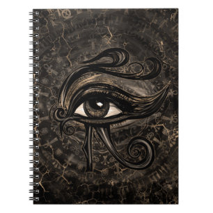 Egyptiskt öga av Horus - Wadjet Digital konst Anteckningsbok