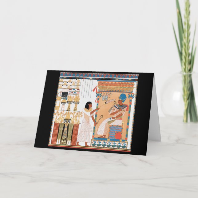 Egyptiskt Royal Design Card Kort (Framsida)