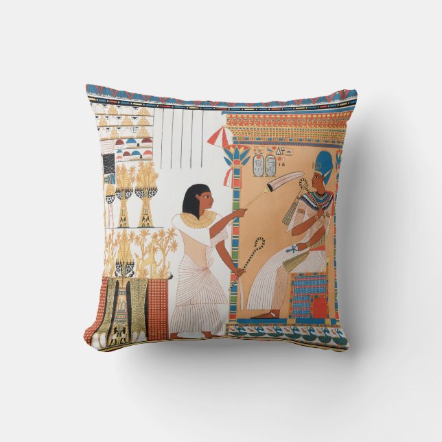 Egyptiskt Royal Design Dekorativ kudde (Framsida)