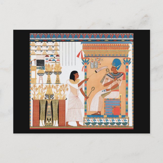 Egyptiskt Royal Design Postcard Vykort (Framsida)