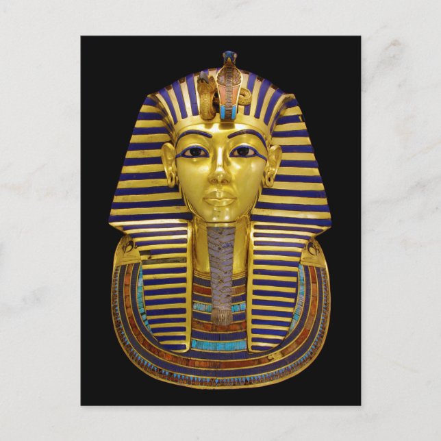 Egyptiskt Royal Golden Mask Vykort (Framsida)