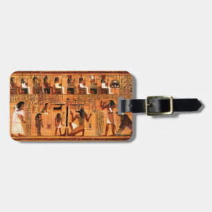 Egyptiskt Royal Papyrus Bagagebricka