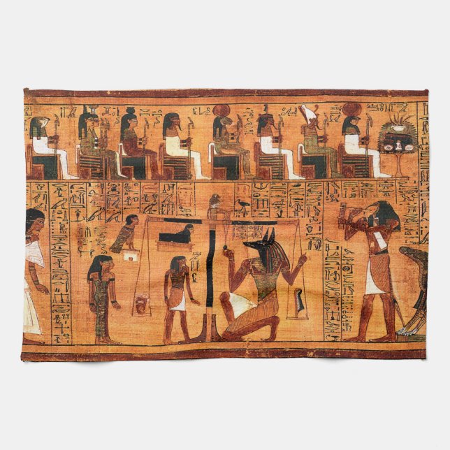Egyptiskt Royal Papyrus Kökshandduk (Horisontell)