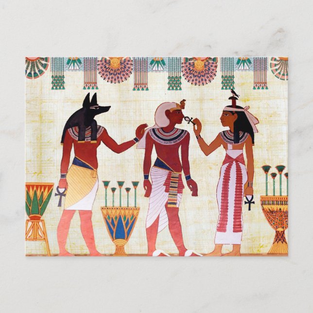 Egyptiskt Royal Papyrus Postcard Vykort (Framsida)