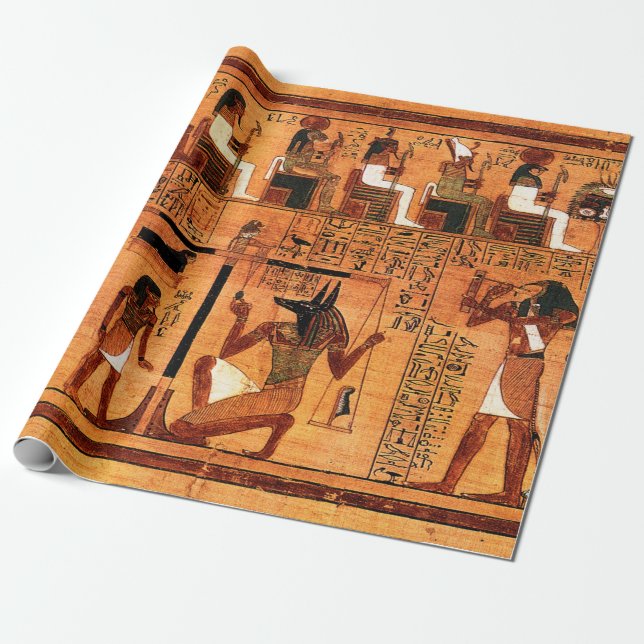 Egyptiskt Royal Papyrus Presentpapper (Utrullad)