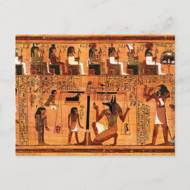 Egyptiskt Royal Papyrus Vykort (Framsida)