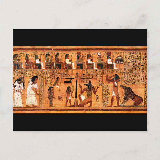 Egyptiskt Royal Papyrus Vykort (Framsida)