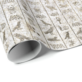 Egyptiskt skript Parly Guld Foxier White Royal Presentpapper