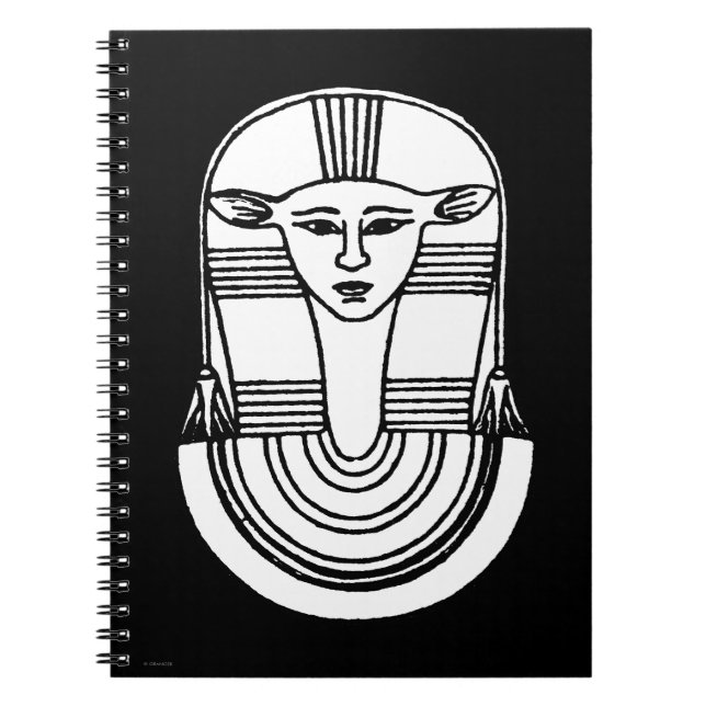 Egyptiskt symbol: Hathor Anteckningsbok (Framsidan)