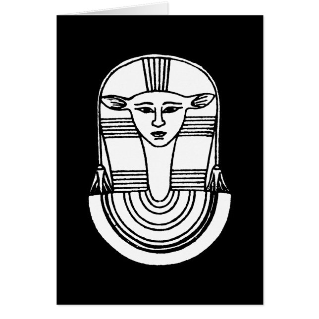 Egyptiskt symbol: Hathor OBS Kort (Framsidan)