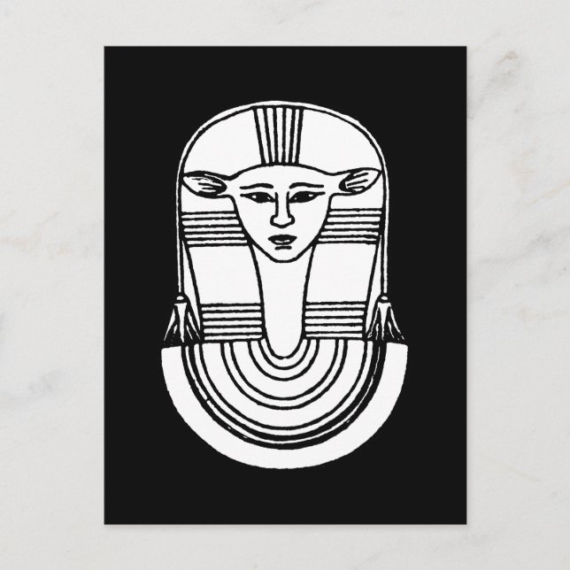 Egyptiskt symbol: Hathor Vykort (Framsida)