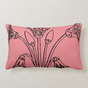 Egyptiskt symbol: Lotusblomma Lumbarkudde