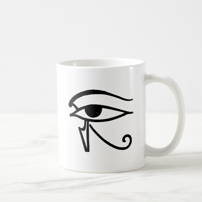 Egyptiskt symbol: Utchat Kaffemugg (Höger)