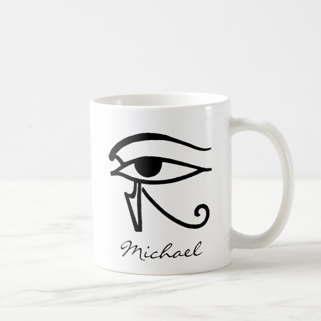 Egyptiskt symbol: Utchat Kaffemugg (Höger)
