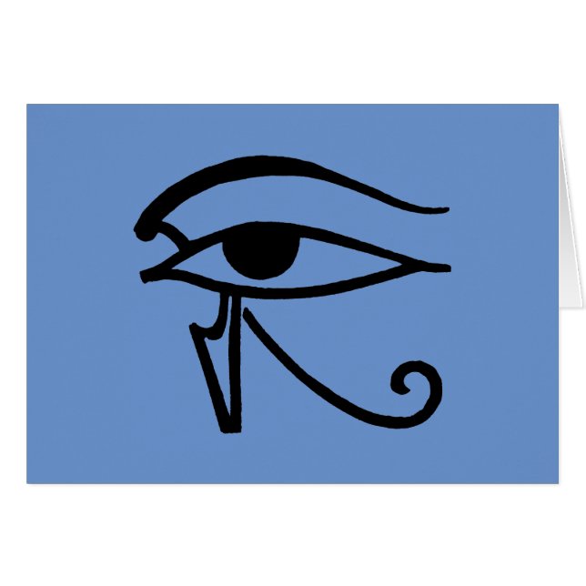Egyptiskt symbol: Utchat OBS Kort (Framsidan Horizontal)