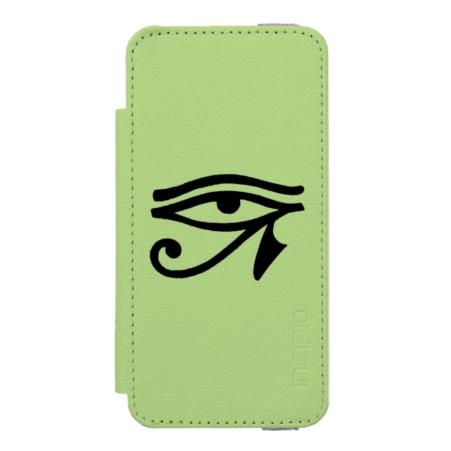 Egyptiskt symbol: Wedjat Incipio iPhone Wallet Skal (Folio Framsidan)