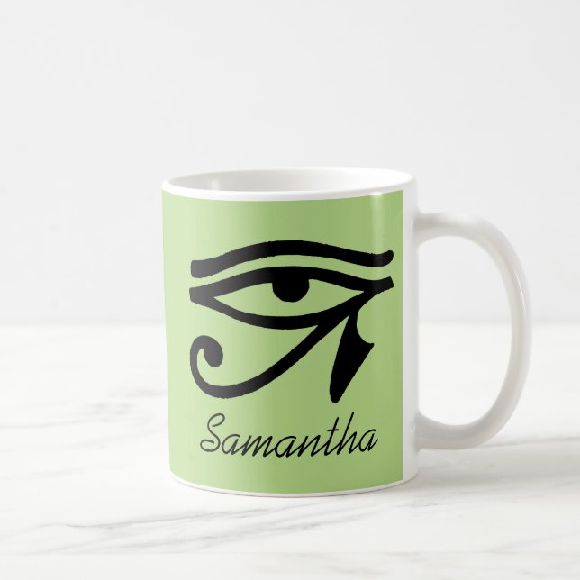 Egyptiskt symbol: Wedjat Kaffemugg (Höger)