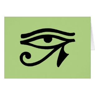 Egyptiskt symbol: Wedjat OBS Kort