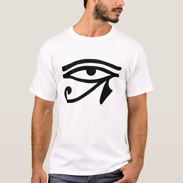Egyptiskt symbol: Wedjat Tee Shirt (Framsida)