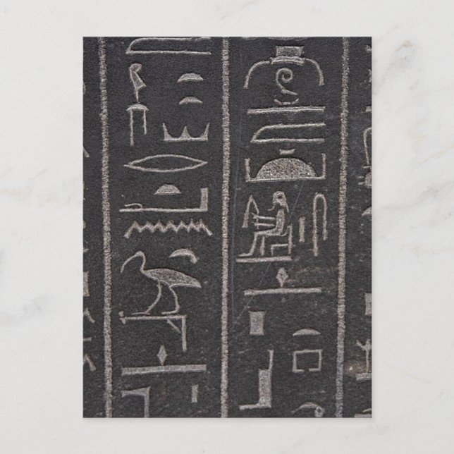 Egyptiskt vykort för hieroglyfer (Framsida)