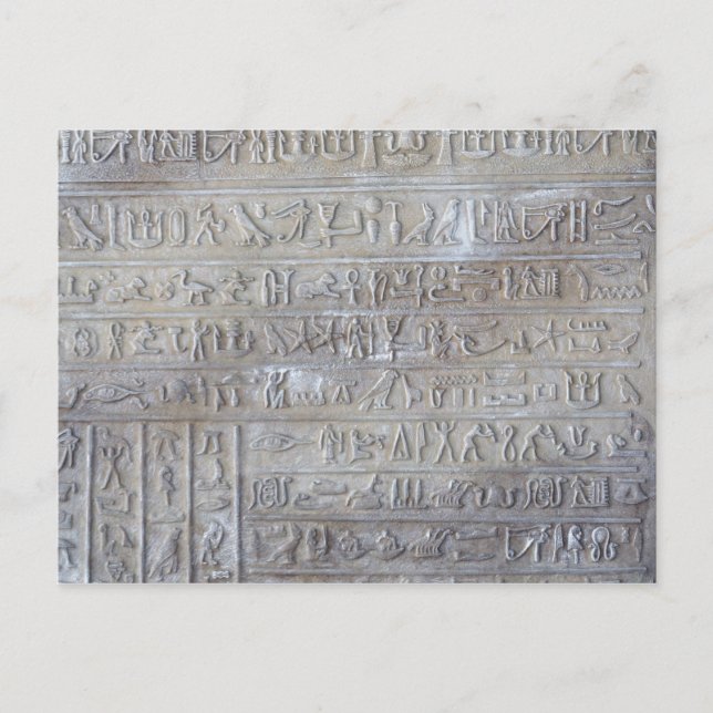 Egyptiskt vykort för stavningskontroll i lycka til (Framsida)