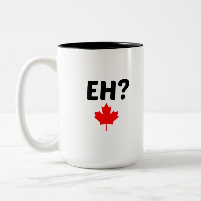 EH CANADA MAPPLE LÖV Två-Tonad MUGG (Vänster)