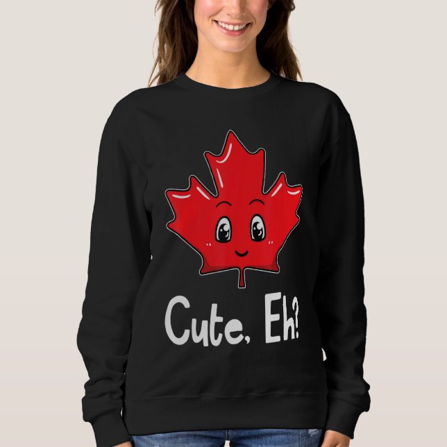 Eh Canadian Flagga Maple Löv Funny Canada Souvenir T Shirt (Framsida)
