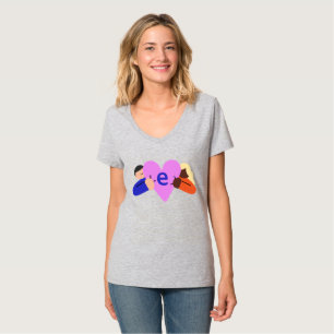 EH Compassion T-shirt Kvinnors V-nacke