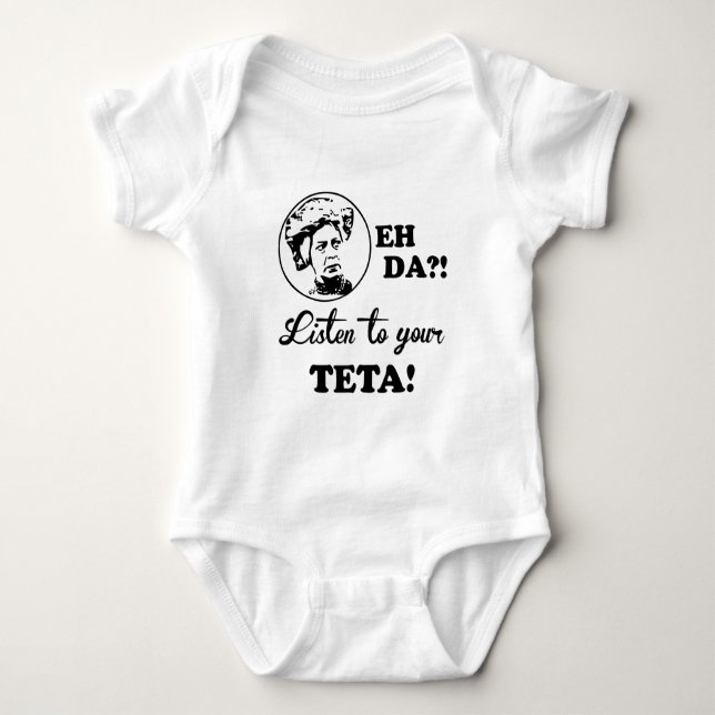 EH DA?! Lyssna till din TETA! T Shirt (Framsida)