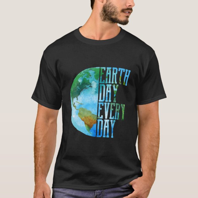 Eh Dag Varje Dag Planet Natur T Shirt (Framsida)