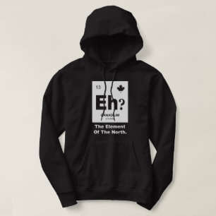 Eh? Kanadensiskt inslag av Kanada Sweatshirt Med Luva